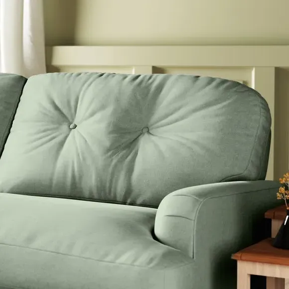 4-Seater Chesterfield Sofa - Green, Velvet