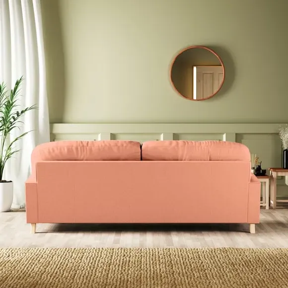 4-Seater Chesterfield Sofa - Orange, Velvet