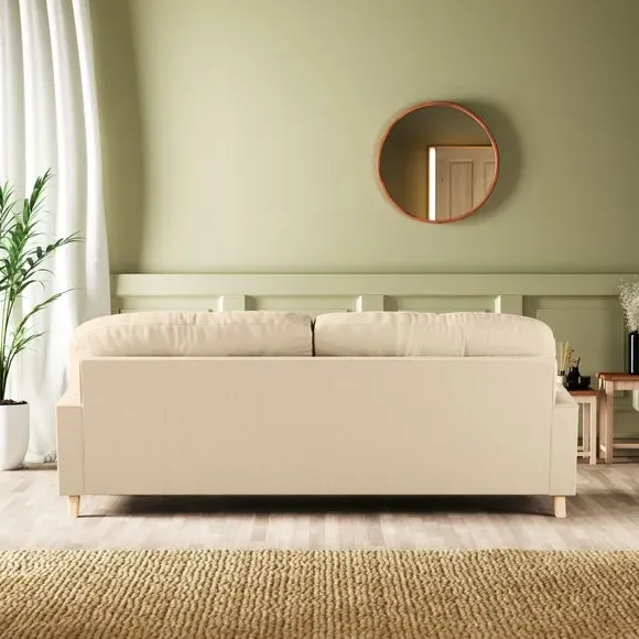 4-Seater Chesterfield Sofa - Sand, Velvet