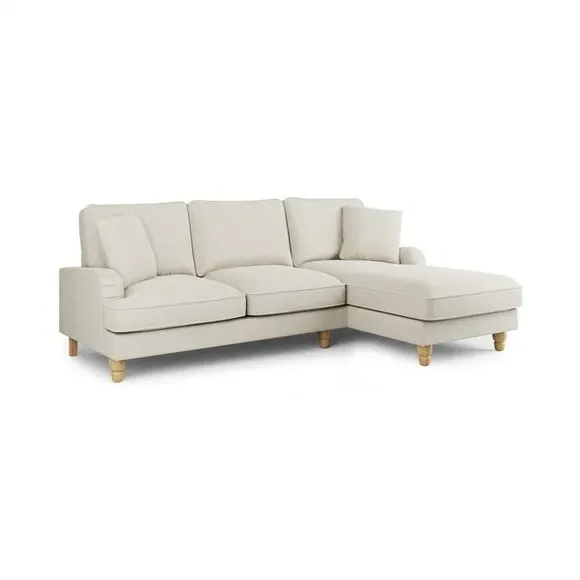 4-Seater Corner Chaise Sofa Bed - Natural