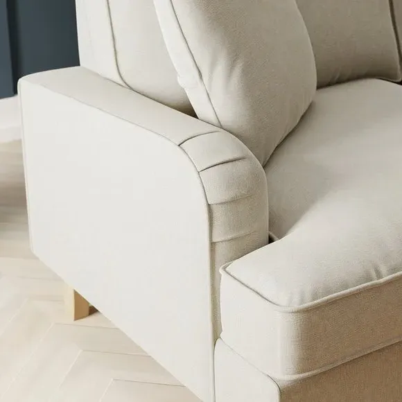4-Seater Corner Chaise Sofa Bed - Natural