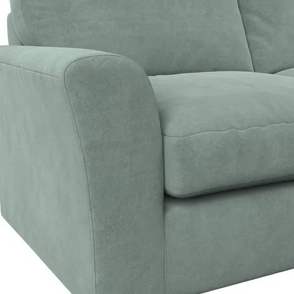 4-Seater Corner Chaise Sofa - Lilypad, Velvet