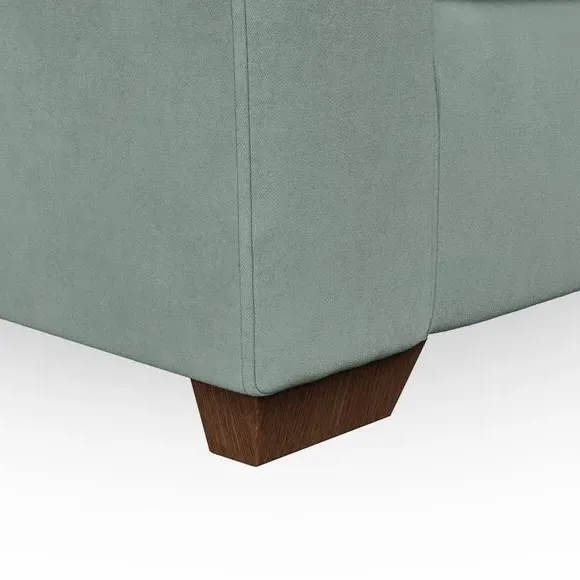 4-Seater Corner Chaise Sofa - Lilypad, Velvet