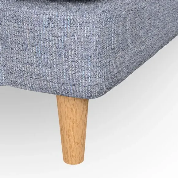4-Seater Corner Chaise Sofa - Navy, Fabric