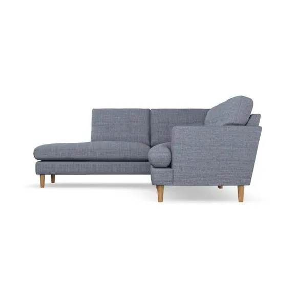 4-Seater Corner Chaise Sofa - Navy, Fabric