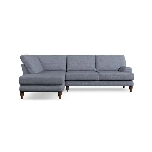 4-Seater Corner Chaise Sofa - Navy, Fabric