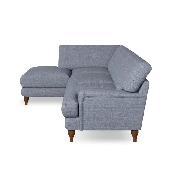 4-Seater Corner Chaise Sofa - Navy, Fabric