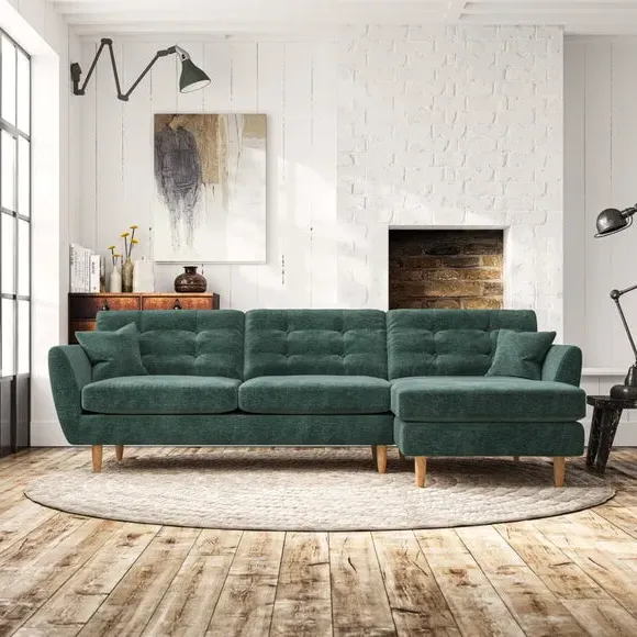 4-Seater Corner Chaise Sofa - Pacific, Chenille