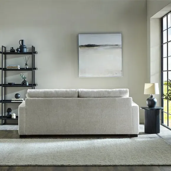 4-Seater Deep Sit Sofa - Mushroom, Chenille
