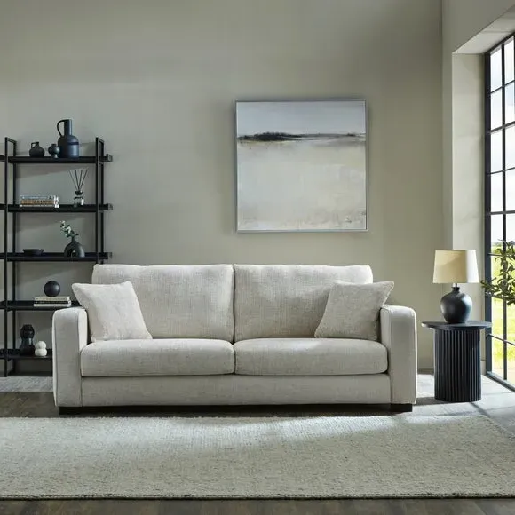 4-Seater Deep Sit Sofa - Mushroom, Chenille image