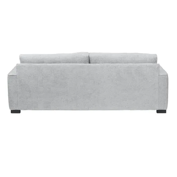 4-Seater Deep Sit Sofa - Silver, Chenille