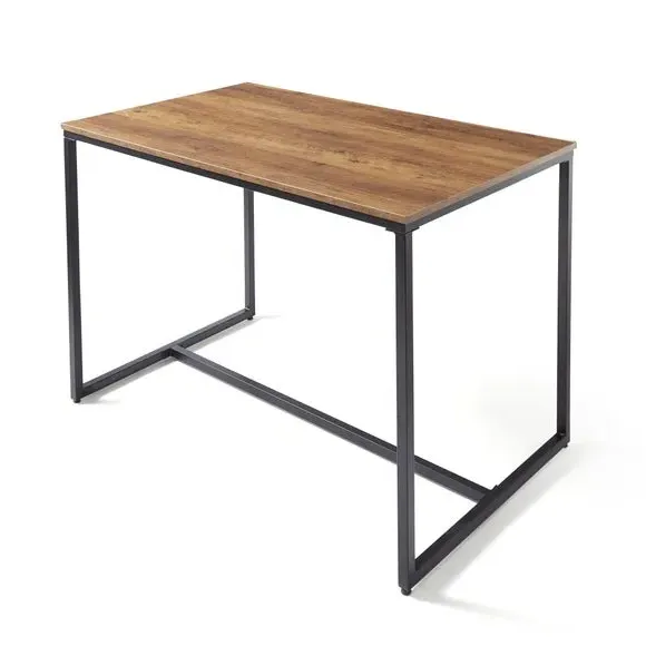 4-Seater Dining Table with 2 Benches - Oak, MDF