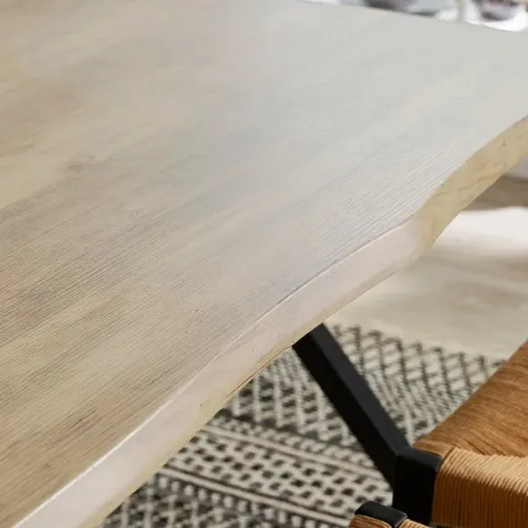4-Seater Rectangular Dining Table - Light Wood