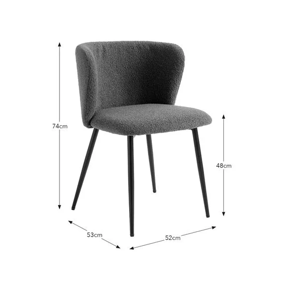 4-Seater Round Dining Set with Chairs - Olive