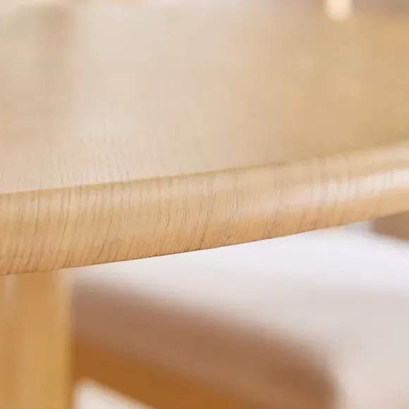 4-Seater Round Dining Table - Oak, Wood