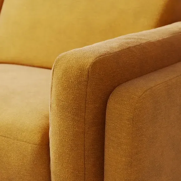 4-Seater Sofa - Gold, Chenille
