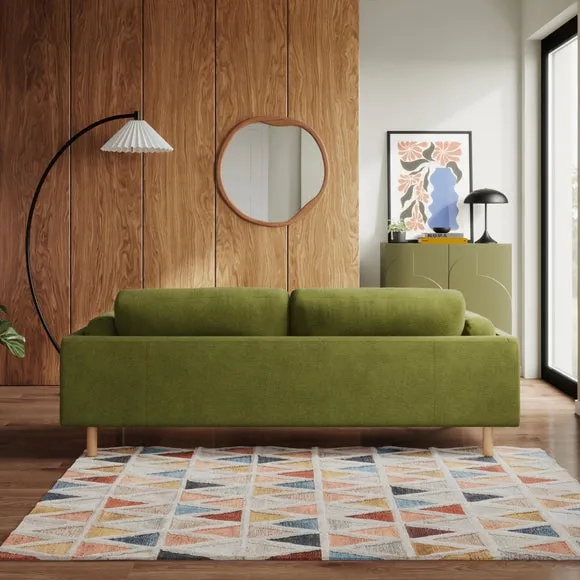 4-Seater Sofa - Olive, Chenille