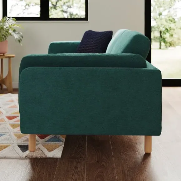 4-Seater Sofa - Peacock, Chenille