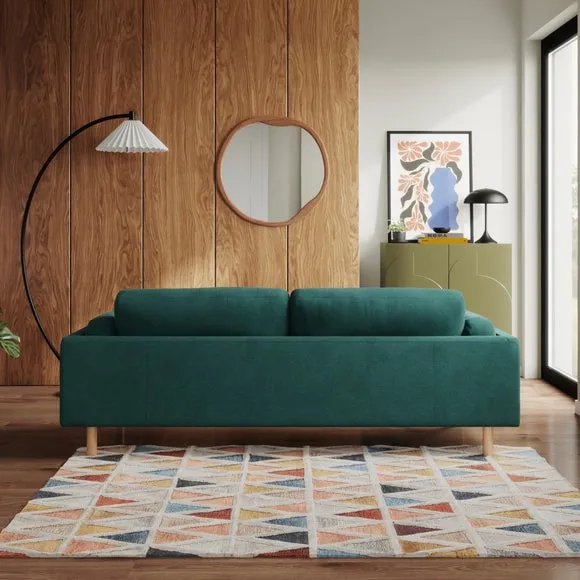 4-Seater Sofa - Peacock, Chenille