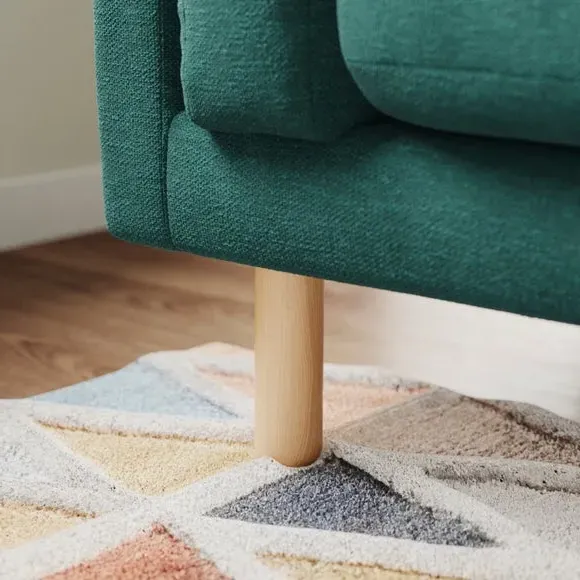4-Seater Sofa - Peacock, Chenille