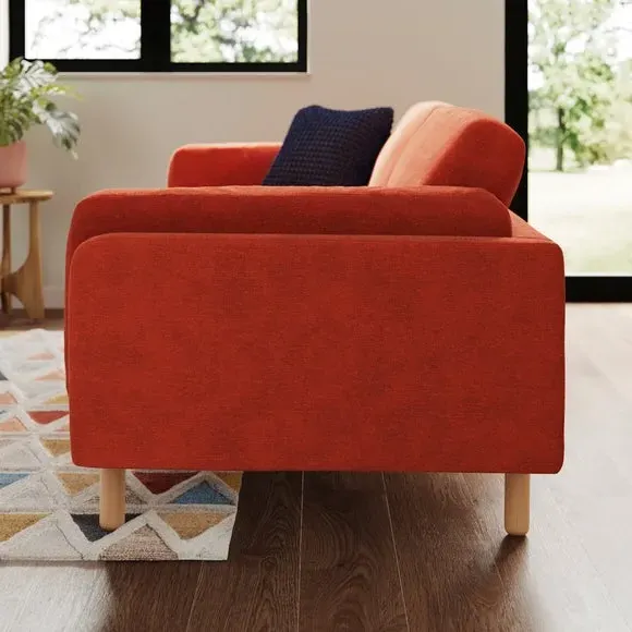 4-Seater Sofa - Russet, Chenille