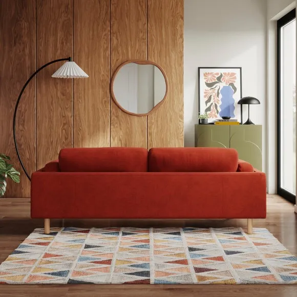 4-Seater Sofa - Russet, Chenille