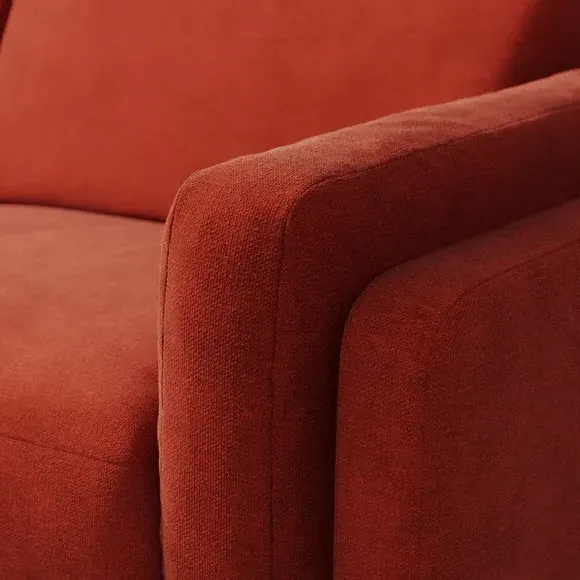 4-Seater Sofa - Russet, Chenille
