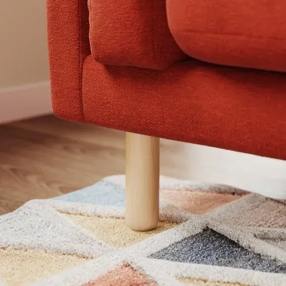 4-Seater Sofa - Russet, Chenille