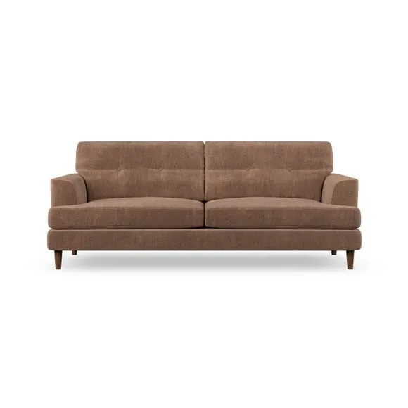 4-Seater Sofa with Button Detail - Clay