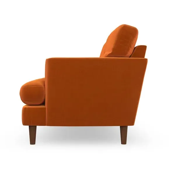 4-Seater Sofa with Button Detail - Ginger