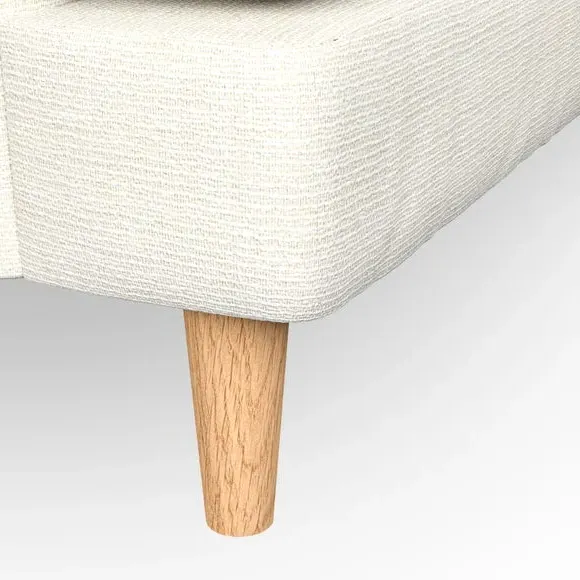 4-Seater Sofa with Button Detail - Ivory