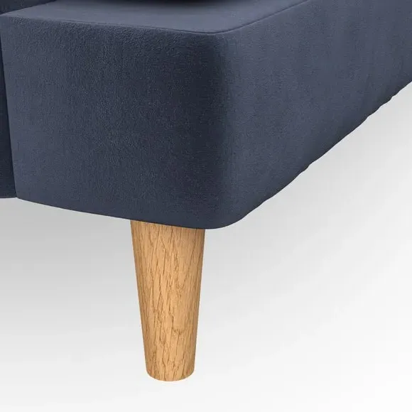 4-Seater Sofa with Button Detail - Navy