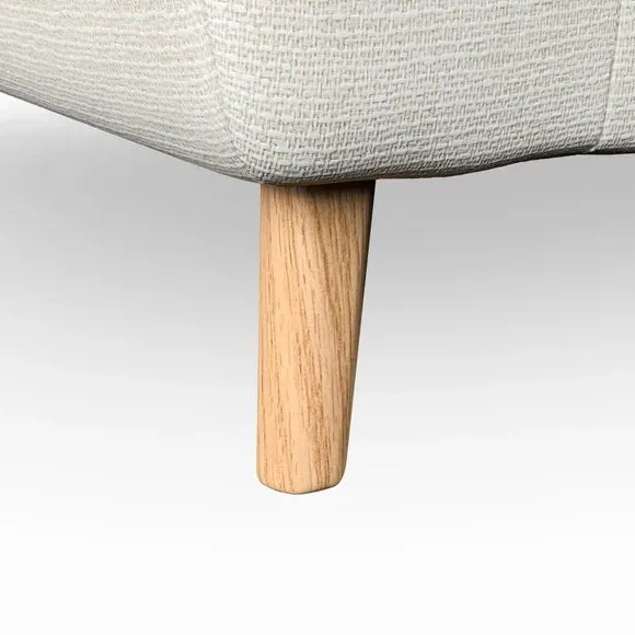 4-Seater Sofa with Button Details - Ivory