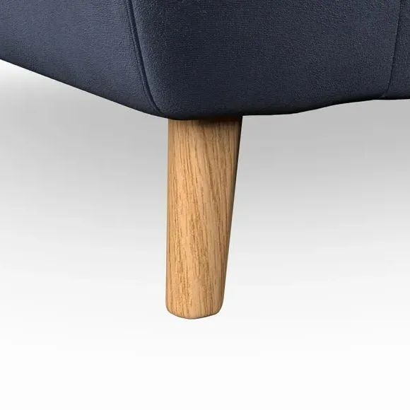 4-Seater Sofa with Button Details - Navy
