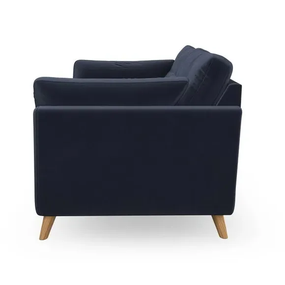 4-Seater Sofa with Button Details - Navy