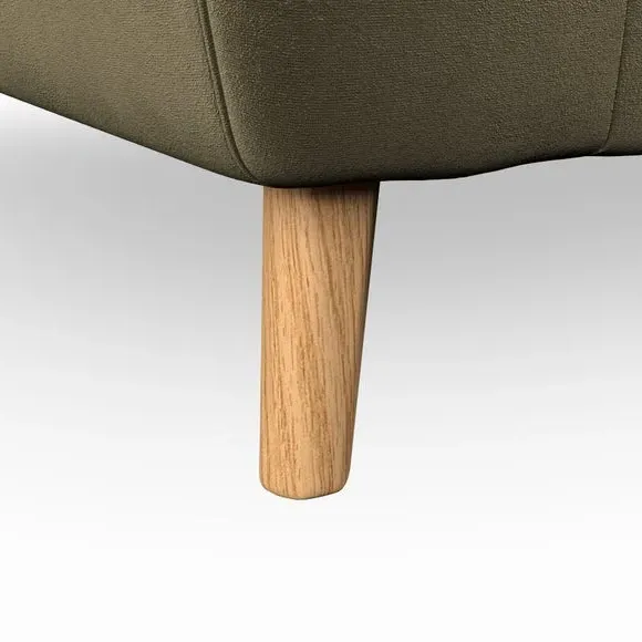 4-Seater Sofa with Button Details - Olive