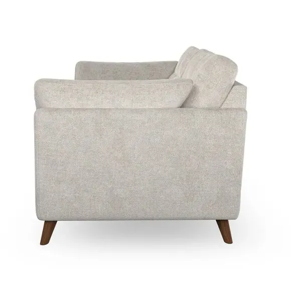 4-Seater Sofa with Button Details - White