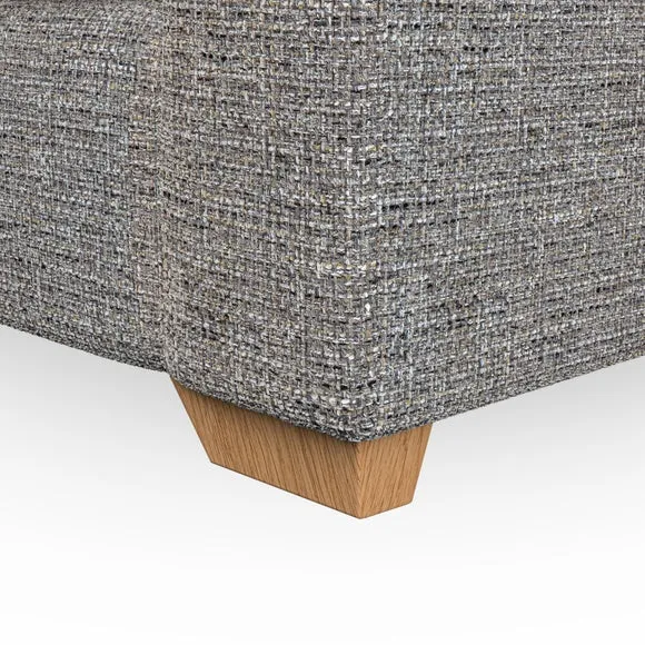 4-Seater Sofa with Flared Arms - Charcoal