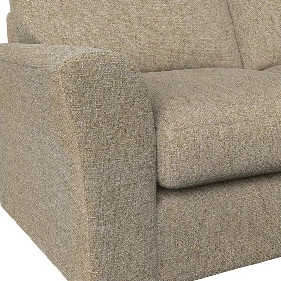 4-Seater Sofa with Flared Arms - Honey, Fabric