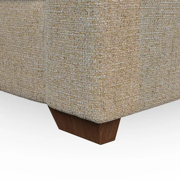 4-Seater Sofa with Flared Arms - Honey, Fabric