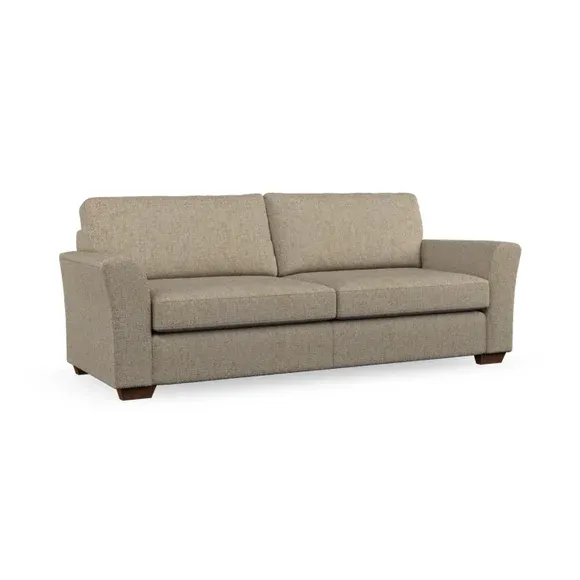 4-Seater Sofa with Flared Arms - Honey, Fabric