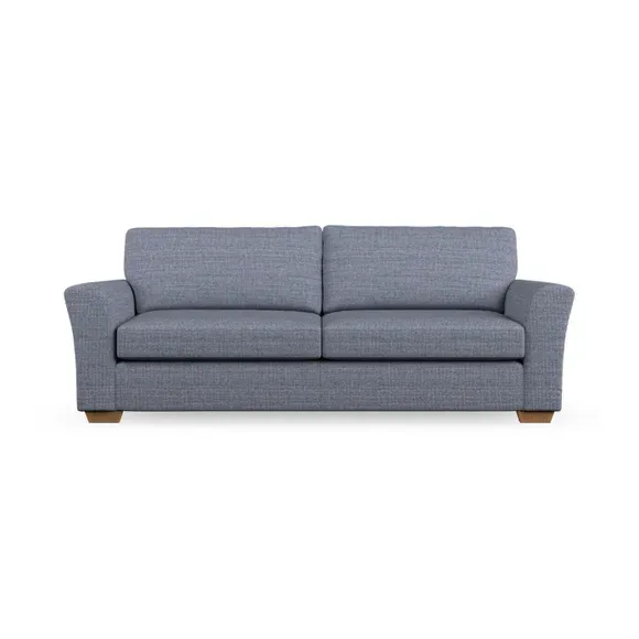 4-Seater Sofa with Flared Arms - Navy