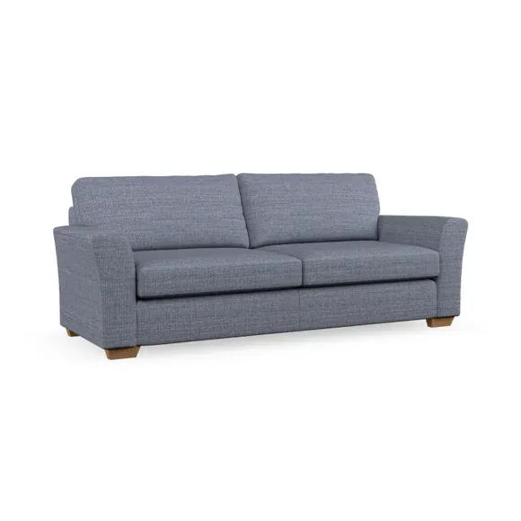 4-Seater Sofa with Flared Arms - Navy