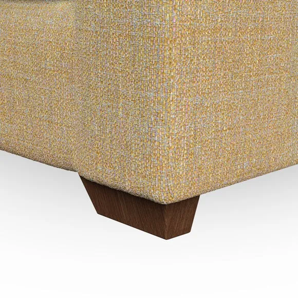 4-Seater Sofa with Flared Arms - Ochre