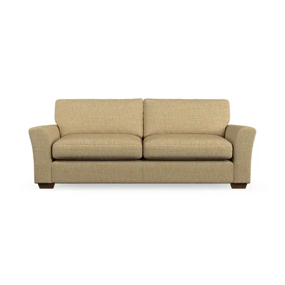 4-Seater Sofa with Flared Arms - Ochre