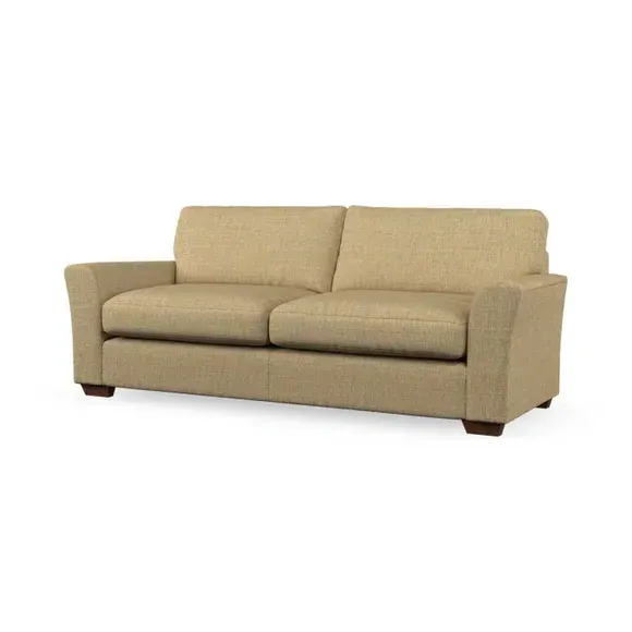 4-Seater Sofa with Flared Arms - Ochre