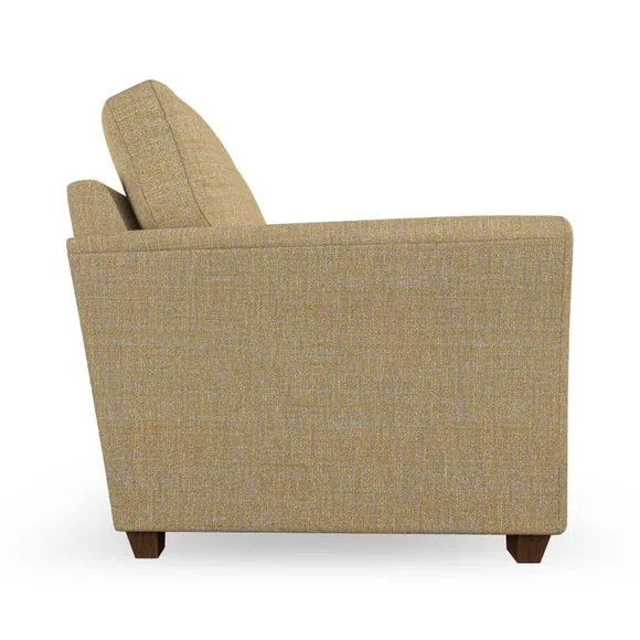 4-Seater Sofa with Flared Arms - Ochre