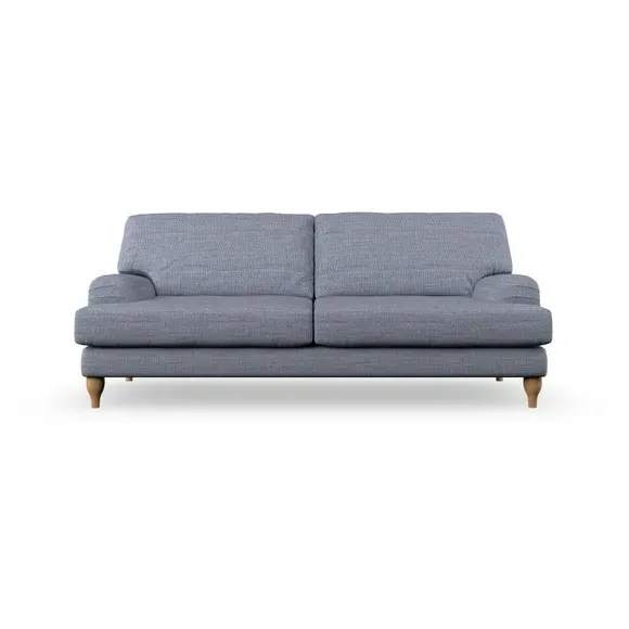 4-Seater Sofa with Pleated Arms - Navy