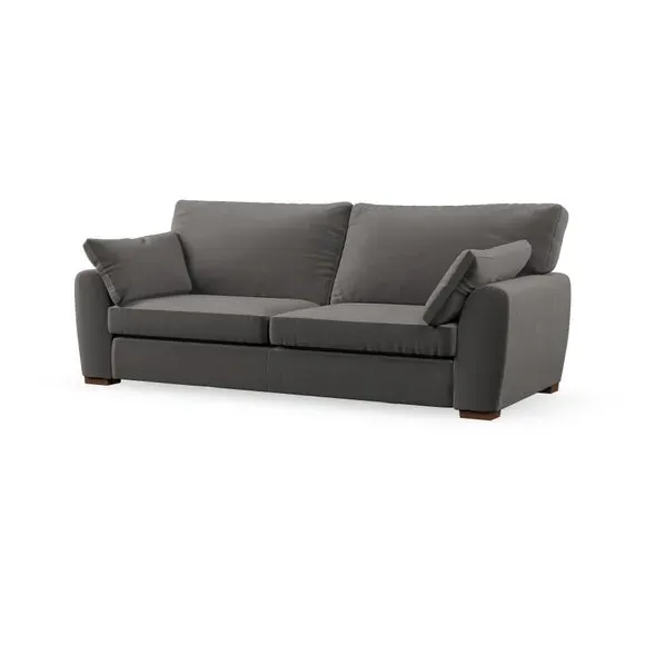4-Seater Sofa with Removable Arms - Charcoal