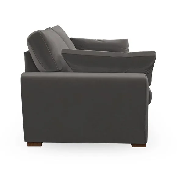 4-Seater Sofa with Removable Arms - Charcoal